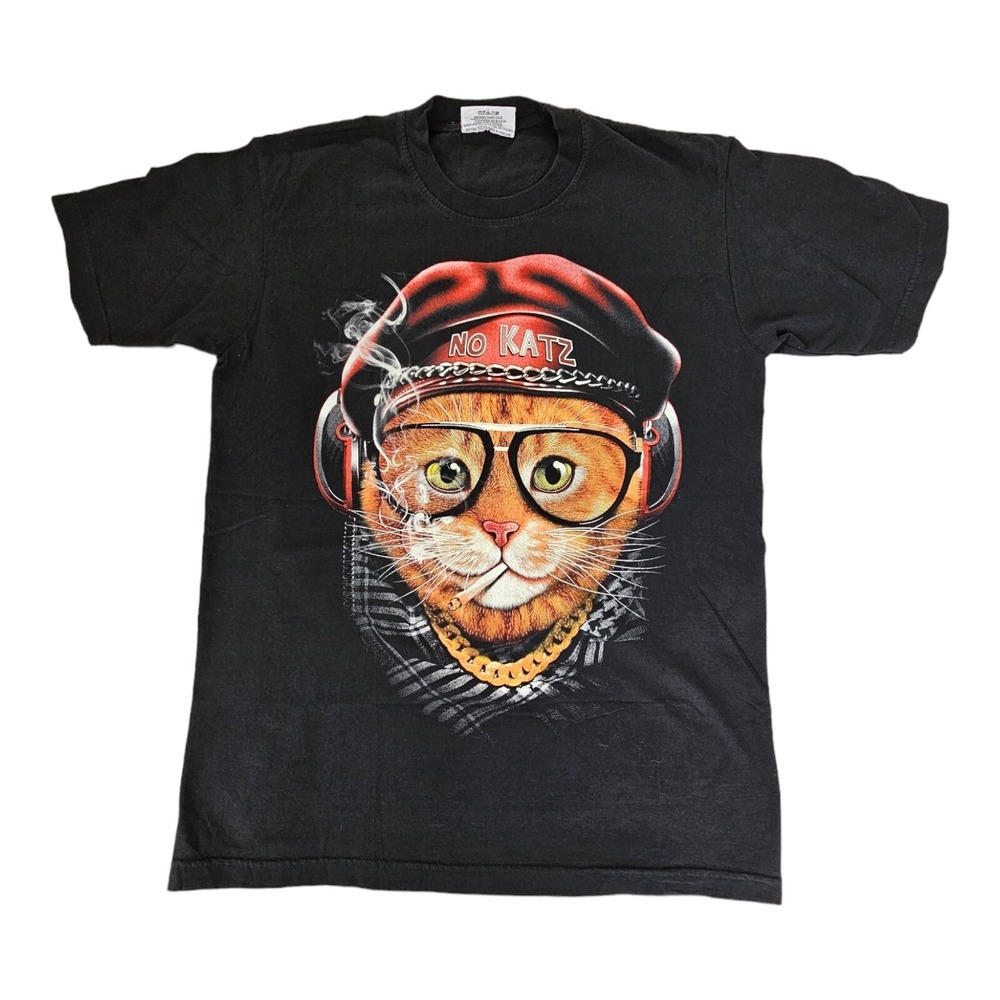 No Katz Funny Cat T-Shirt Cat Lover Gift Men's Size Large Unisex Rare Cat Shirt